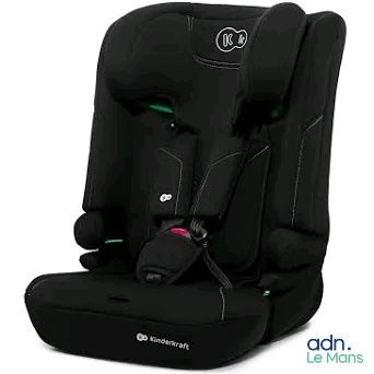 a close up of a child ' s car seat on a white background