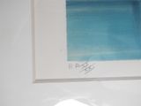 a picture of a picture of a blue painting on the wall