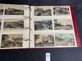 a book with pictures of trains on it on a table