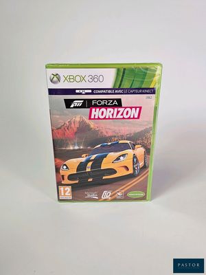 the box of the game forza horizon is sitting on a white surface