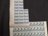 a close up of a piece of paper with stamps on it