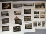 a lot of pictures on the wall of a room