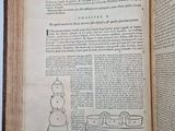 an open book with a drawing of a woman and a man in a boat