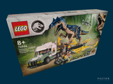 a box of legos with a dinosaur on it