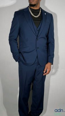 Ensemble de costume 3 pièces bleu - DIGEL - Pantalons taille…
