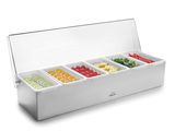 un gros plan sur une vitrine contenant divers fruits
