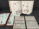 Plusieurs types de timbres différents se trouvent dans un album posé sur une table