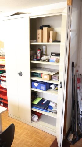 Ensemble de mobilier de bureau : bureau 2 tiroirs, plateau amovib...