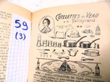un livre ouvert sur lequel figure le dessin d'un livre de cuisine