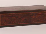 an image of a wooden box with a lid on a white background