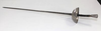 a sword that is sitting on a table