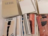 a lot of books that are sitting on a table