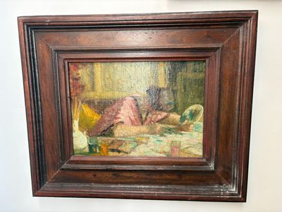 a picture of a painting hanging on the wall