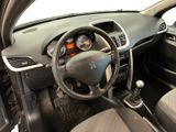 a dashboard of a small car with a steering wheel