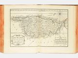 an open book with a map of the country of england