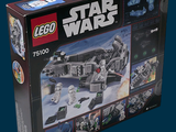a box with a lego star wars set inside of it