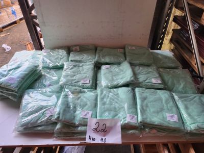 Lot de 48 textiles enfant jersey, coloris vert, dimensions 5…