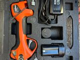 a tool in the case that is sitting on the floor
