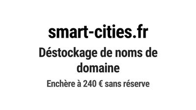 Nom de domaine smart-cities.fr.