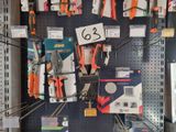 many tools on the wall in the store for sale