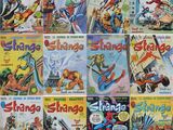 beaucoup de bandes dessinées qui sont sur la table