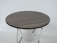 Table à volet en formica beige sur piètement repliable tubul… (photo 4)