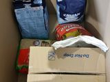 a cardboard box that has some food inside of it