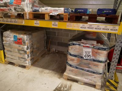 many boxes of food on the shelves in the store