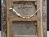 a picture of an old wooden frame with a message on it