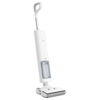 gros plan d'un aspirateur sur fond blanc