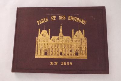image aux tons marron et doré représentant un bâtiment surmonté d'une horloge