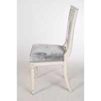 SUITE DE 8 CHAISES DE SALLE A MANGER DIRECTOIRE en bois rech… (photo 4)