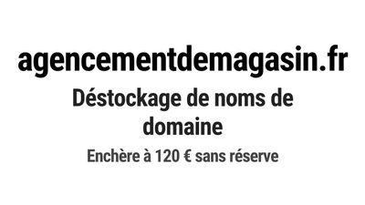 Nom de domaine agencementdemagasin.