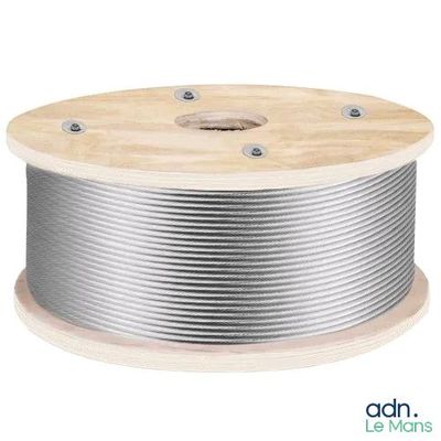 un gros plan d'un fil enroulé sur une bobine en bois