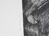 a picture of a black and white drawing of an elephant