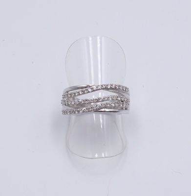 bague en argent sterling sertie de zircone cubique