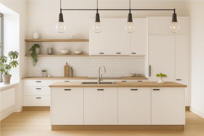 Cuisine linéaire Oskab – Blanc & Bois