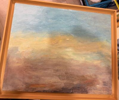 JPL (2011) "Paysage à la lumière", huile sur toile signée en…