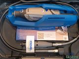 a blue box with a tool inside of it