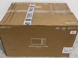 a cardboard box that is sitting on the floor