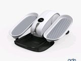 deux pédales sont posées sur un support, sur une surface blanche