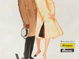 poster of a man and woman standing under an umbrella in the rain