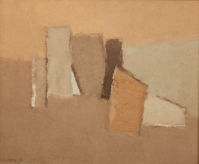 une image représentant un tableau aux couleurs marron, blanc et beige