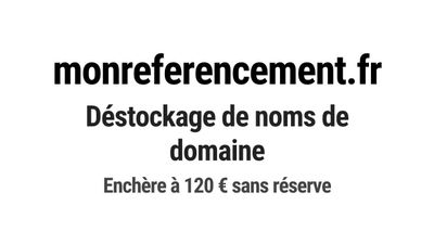 Nom de domaine monreferencement.