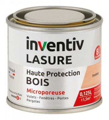 boîte de vernis Inventitiv à protection longue durée pour bois, micro-protecteur