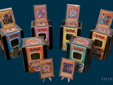 de nombreux types de jeux de cartes exposés