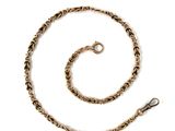 an image of a gold chain with a clasp on a white background