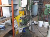 a machine that is sitting inside of a building
