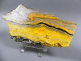 a picture of a piece of yellow and white rock