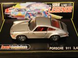 a toy car that is on display in a box